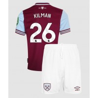 West Ham United Max Kilman #26 Hjemmebanesæt Børn 2024-25 Kortærmet (+ Korte bukser)